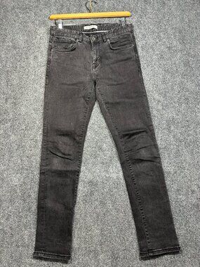 Springfield Jeans Mens 32  Slim Fit Black Wash Cotton Stretch Pockets
